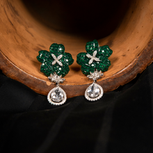 Load image into Gallery viewer, Evening Gala Danglers - Emerald Green