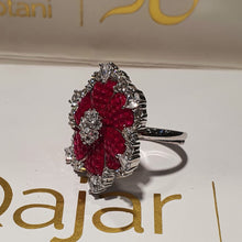 Load image into Gallery viewer, Red Floral Delight Ring | Premium 925 silver