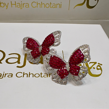 Load image into Gallery viewer, Butterfly Effect Tops | Crimson