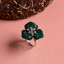 Load image into Gallery viewer, The Leafy Affair Ring | Adjustable Size | Green