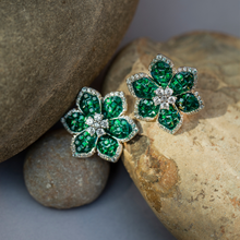 Load image into Gallery viewer, Luxury Green Flower Tops