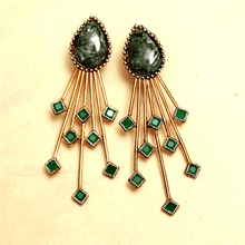 Load image into Gallery viewer, Of a kind Malachites | Earrings