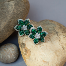 Load image into Gallery viewer, Luxury Green Flower Tops