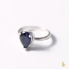 Load image into Gallery viewer, Pear Cut Sapphire Ring - September Birthstone