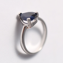 Load image into Gallery viewer, Pear Cut Sapphire Ring - September Birthstone