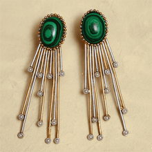 Load image into Gallery viewer, Of a kind Malachites 2 | Earrings