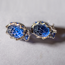 Load image into Gallery viewer, The Nusaybah Tops - Vintage Royal Blue Sapphire Inspired