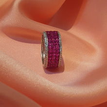 Load image into Gallery viewer, Ruby Red Luxury Bands | Premium Silver