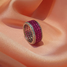 Load image into Gallery viewer, Ruby Red Luxury Bands | Premium Silver