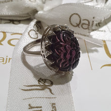 Load image into Gallery viewer, Nasrin - The Wild Rose Carved Ring