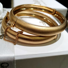 Load image into Gallery viewer, Egyptian Glaze Bangles | Matt Gold & Silver | Set of two