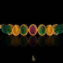 Load image into Gallery viewer, The Soraiya - Tri Coloured Cluster of Stars - Choker