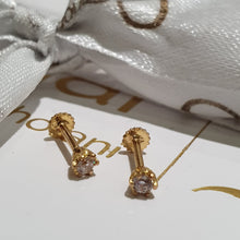 Load image into Gallery viewer, The Lucky Gold Stud Tops | 21 Kt Gold