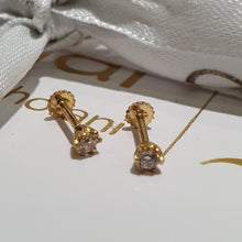 Load image into Gallery viewer, The Lucky Gold Stud Tops | 21 Kt Gold
