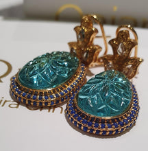 Load image into Gallery viewer, The Blue Phoenix Earrings