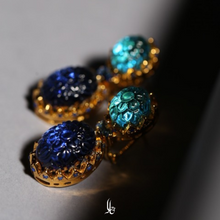 Load image into Gallery viewer, The Ferdowsi - Mystical Blue - Earrings