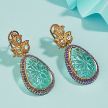 Load image into Gallery viewer, The Blue Phoenix Earrings