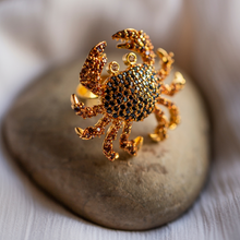 Load image into Gallery viewer, Aqua Blue Statement Ring