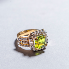 Load image into Gallery viewer, Olive Green Peridot | Sterling Silver Ring