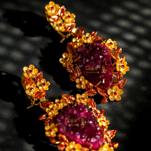 Load image into Gallery viewer, The Burgundy Bloom & A Touch of Gold