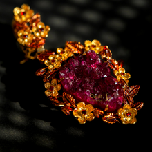 Load image into Gallery viewer, The Burgundy Bloom & A Touch of Gold