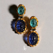 Load image into Gallery viewer, The Ferdowsi - Mystical Blue - Earrings