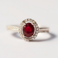 Load image into Gallery viewer, Ruby Ring - July Birthstone