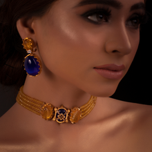 Load image into Gallery viewer, The Farideh Big Bold Citrine and Cat Eye Tops
