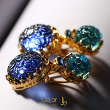 Load image into Gallery viewer, The Ferdowsi - Mystical Blue - Earrings