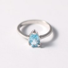 Load image into Gallery viewer, Aquamarine Ring - March Birthstone