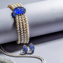 Load image into Gallery viewer, The Nusaybah - Noble One (Vintage Sapphire Inspired Choker Set)
