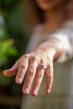 Load image into Gallery viewer, Pear Cut Sapphire Ring - September Birthstone