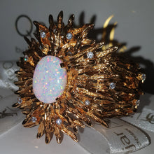 Load image into Gallery viewer, Qajar Hedgehog Bracelet with Opal | Fine Silver