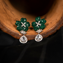 Load image into Gallery viewer, Evening Gala Danglers - Emerald Green
