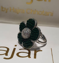 Load image into Gallery viewer, Poppy Green Flower Ring | HauteLook
