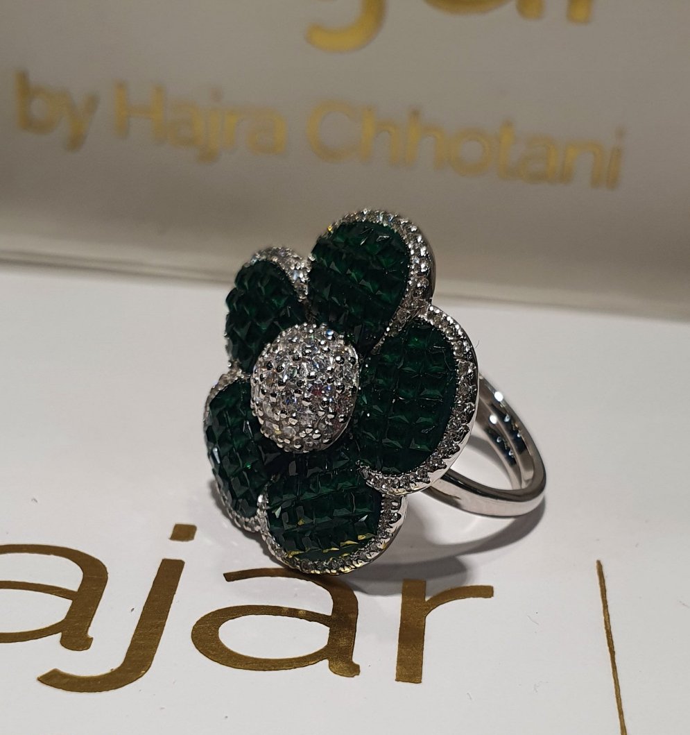 Poppy Green Flower Ring | HauteLook