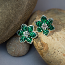 Load image into Gallery viewer, Luxury Green Flower Tops
