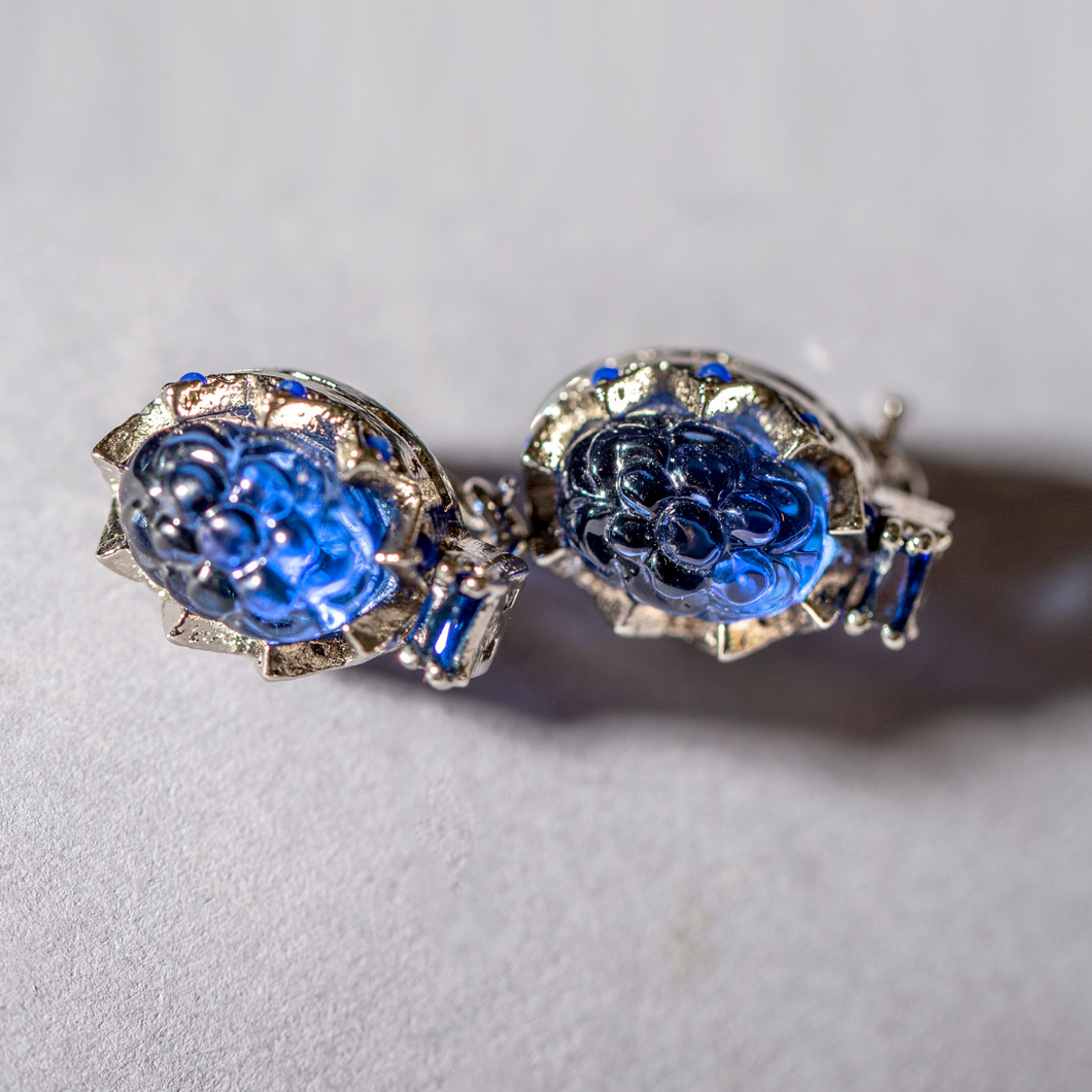 The Nusaybah Tops - Vintage Royal Blue Sapphire Inspired