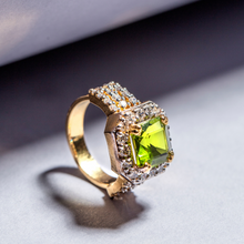 Load image into Gallery viewer, Olive Green Peridot | Sterling Silver Ring
