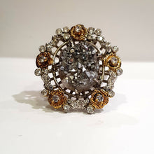 Load image into Gallery viewer, Raw Pyrite Statement Rock Ring
