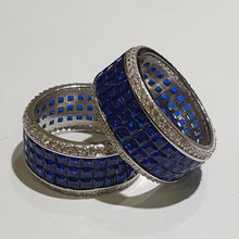 Load image into Gallery viewer, Sapphire Blue Luxury Bands | Premium Silver
