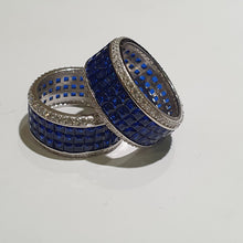 Load image into Gallery viewer, Sapphire Blue Luxury Bands | Premium Silver
