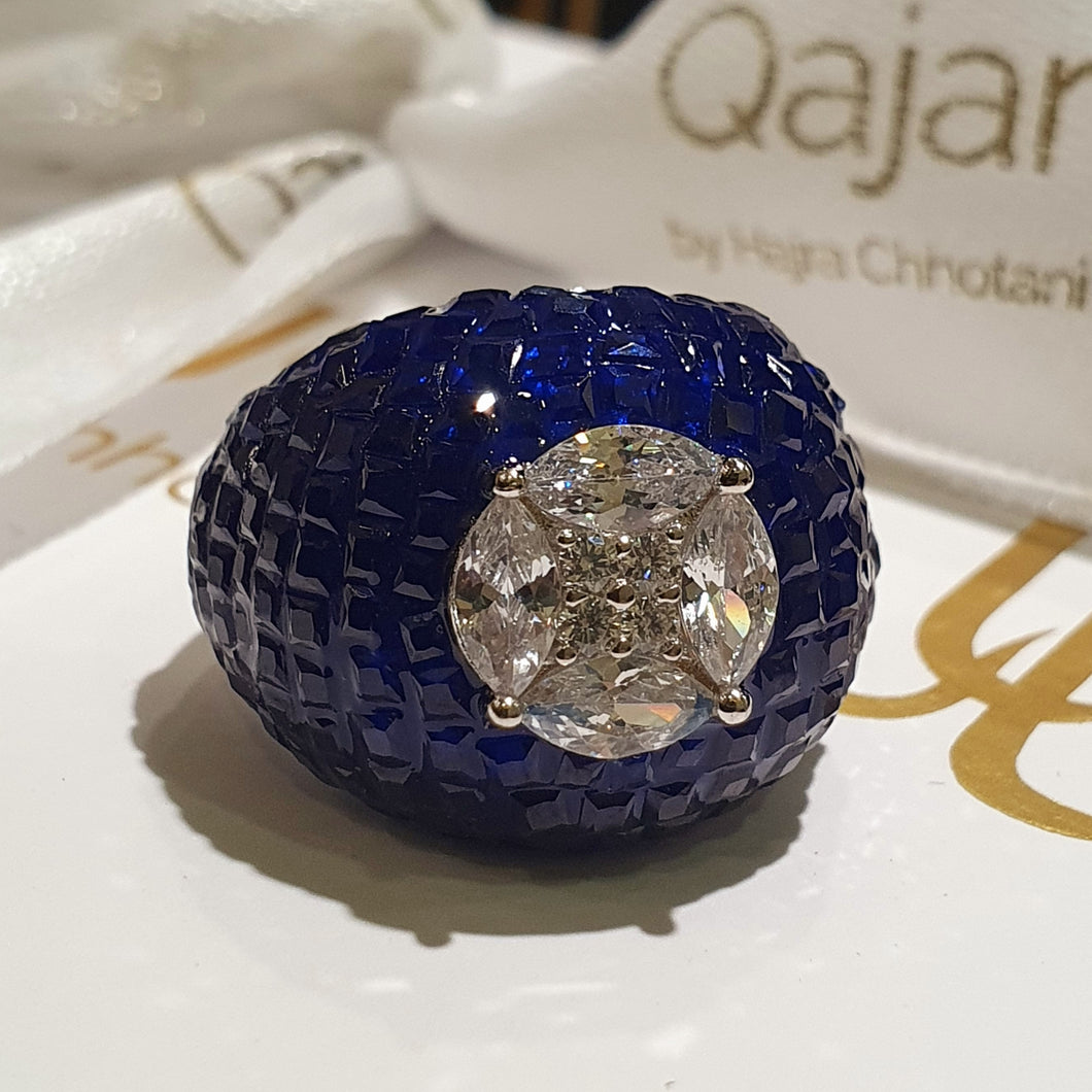 The Empress Ring in Blue | 925 Silver Luxury Ring