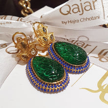 Load image into Gallery viewer, The Dynasty Earrings in Emerald Greens
