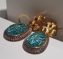 Load image into Gallery viewer, The Blue Phoenix Earrings

