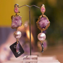 Load image into Gallery viewer, Pink Druzy Dreams | Earrings

