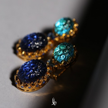 Load image into Gallery viewer, The Ferdowsi - Mystical Blue - Earrings
