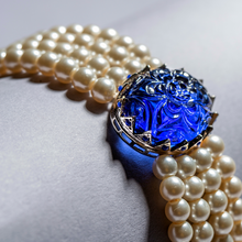 Load image into Gallery viewer, The Nusaybah - Noble One (Vintage Sapphire Inspired Choker Set)
