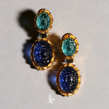 Load image into Gallery viewer, The Ferdowsi - Mystical Blue - Earrings
