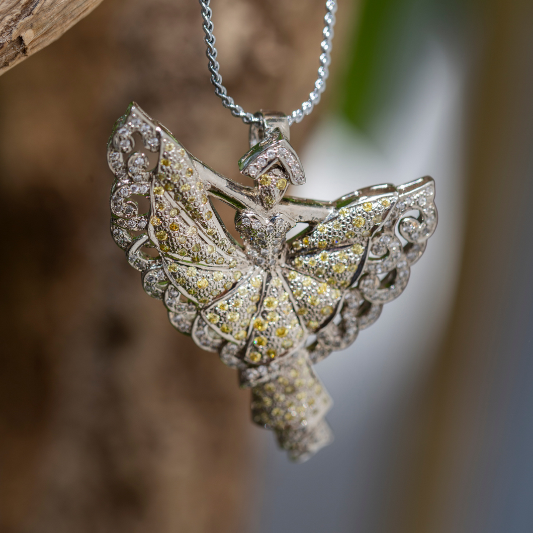 Feather Fairy - Fine Silver Pendants